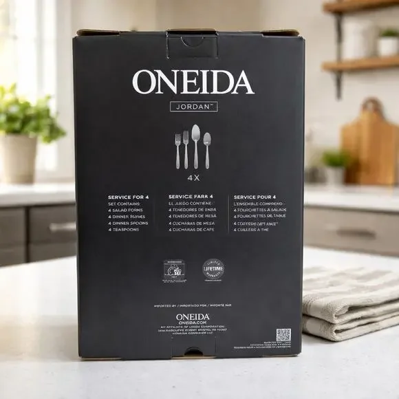 Oneida Jordan 20-Piece Flatware Set Service for 4 NIB - Picture 2 of 3